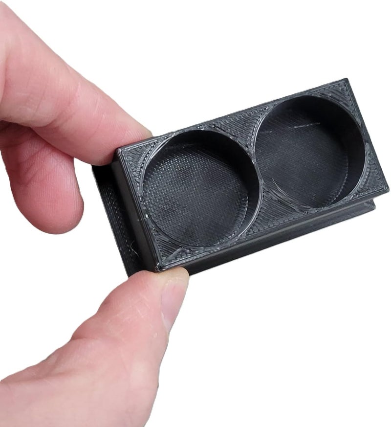 Znet3D Eye Drop Bottle Organizer, 2-Slot Stand (Black) - Image 5